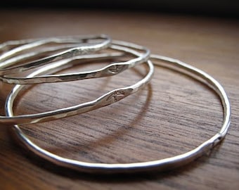 Sterling Silver Bird Bangle