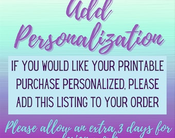 Add Personalization to a Digital File