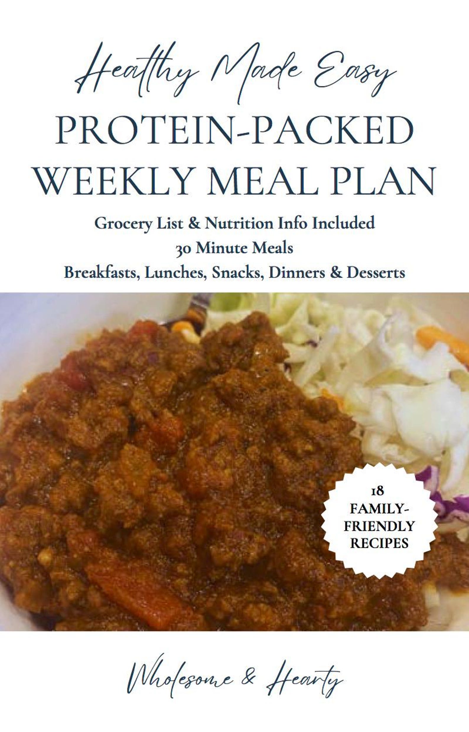 Protein Packed Meal Plan - Etsy