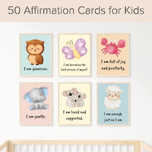 Printable Children Positive Affirmation Card Kids Affirmation Card Child Encouragement Card for Kids Printable Affirmation Card for Kids