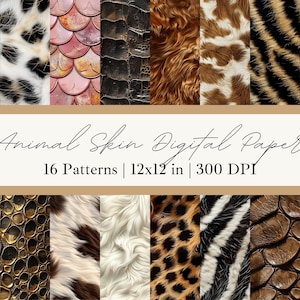 Animal Print Seamless Pattern Animal Print Digital Paper Animal Skin Digital Pattern Animal Print Wallpaper Animal Skin Digital Wallpaper