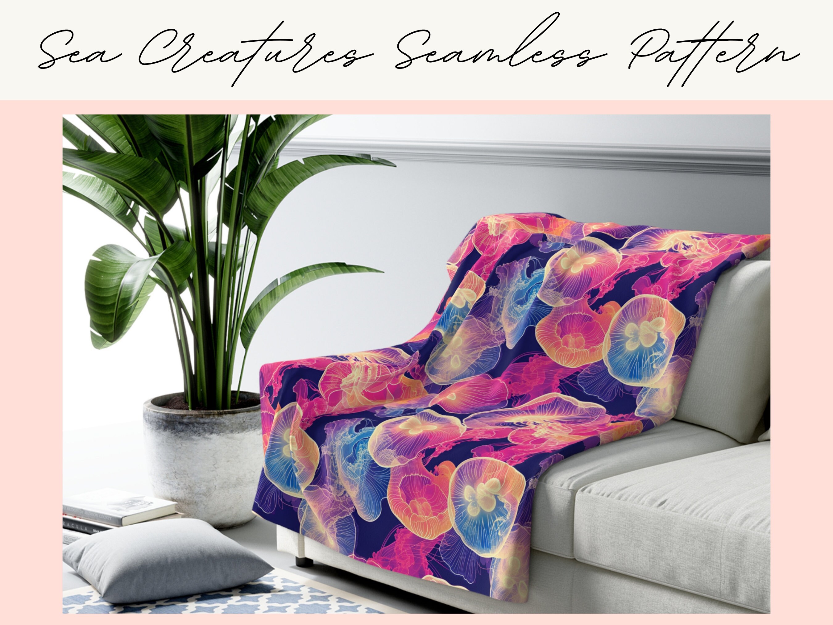 Under the Sea Seamless Digital Paper Ocean Seamless Pattern Printable ...