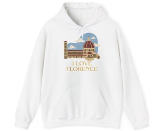Unisex Florence, Italia Hoodie | Italienischer Souvenir Hoodie | Italien, Europa Urlaub, Reise Outfit