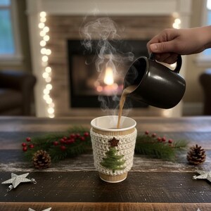 Crochet Mug, Cozy Pattern, Kaffeetassenwärmer, schnelles und Einfaches DIY- Häkelgeschenk. Auf Deutsch und Englisch. Anleitung PDF