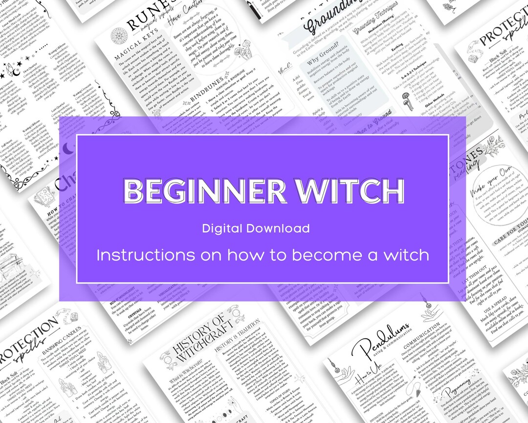 All the Basics of Witchcraft Bundle, Printable Grimoire Pages. How to ...