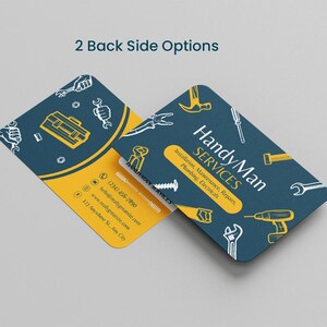 Tarjeta de presentación de servicios de mantenimiento y reparaciones del hogar, plantilla editable de Canva imagen 3