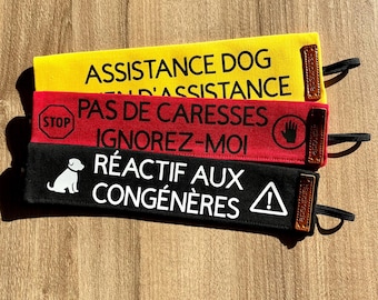 Manchon de laisse pour chien / Gaine pour laisse chien / Ne pas toucher / Pas de caresses / Besoin d'espace