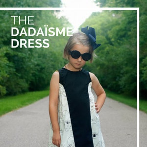 Child Party Dress PDF Sewing Pattern, The Dadaïsme Dress Sized 12m-12y image 3