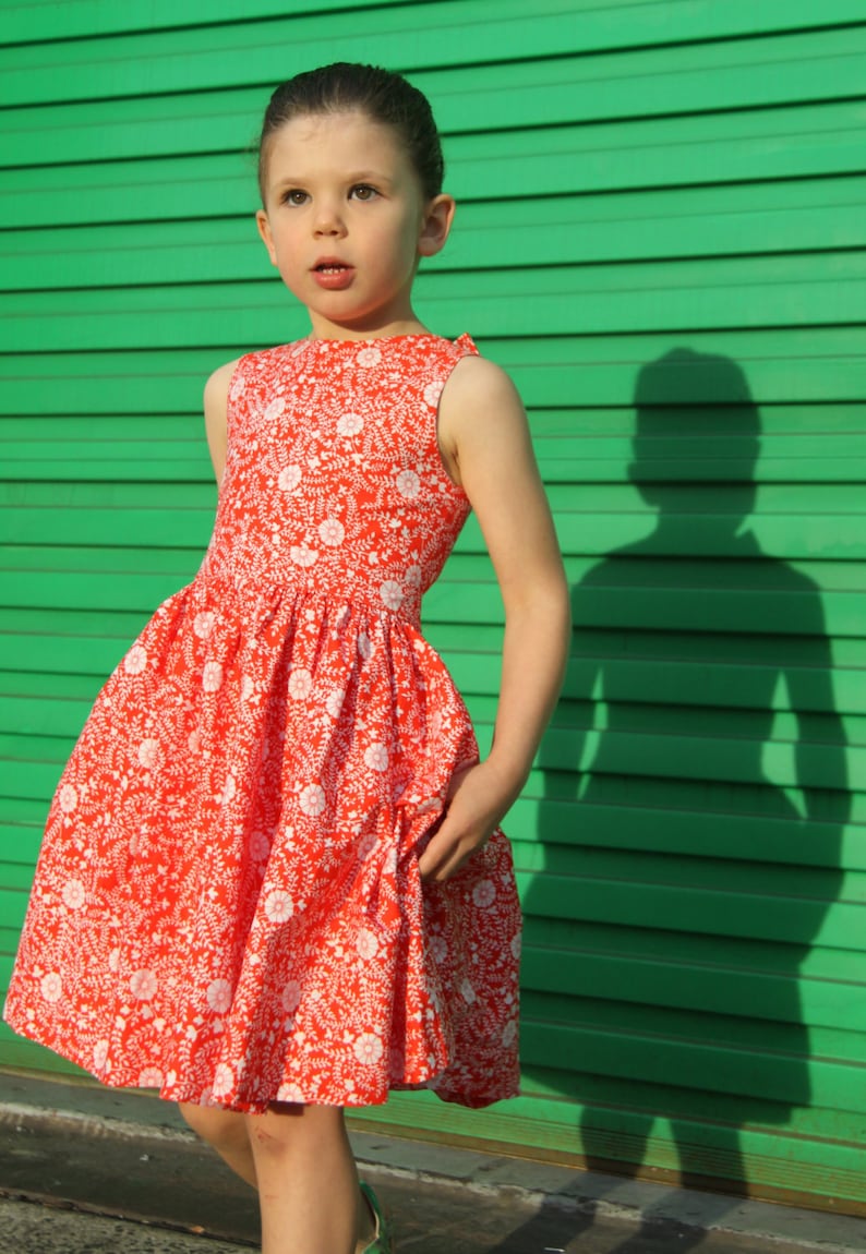 Girl Dress PDF Sewing Pattern, The Appelstroop Dress Sized 18mo to 12y image 6