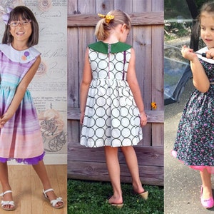 Child Party Dress PDF Sewing Pattern the Feestje Dress Sized - Etsy