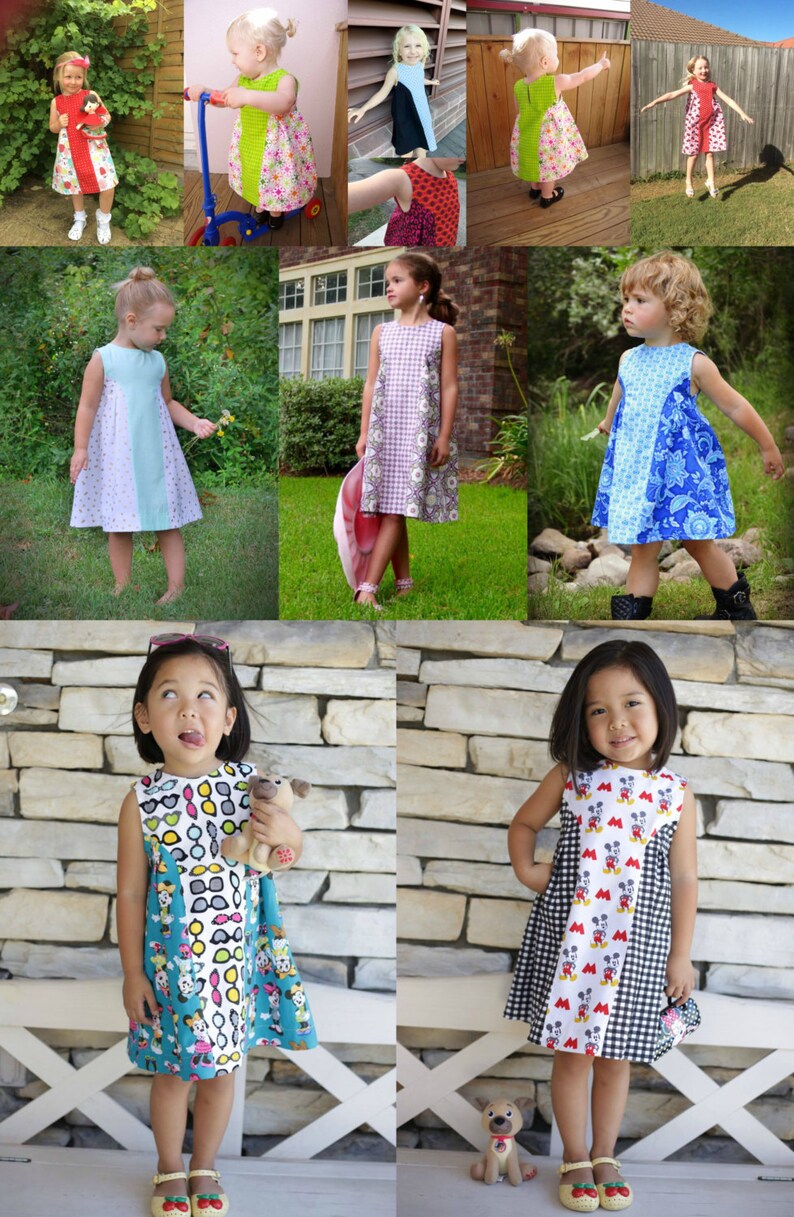 Child Party Dress PDF Sewing Pattern, The Dadaïsme Dress Sized 12m-12y image 6