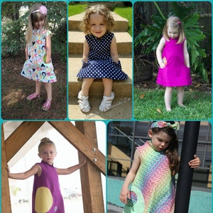 Child Party Dress PDF Sewing Pattern The Kosmos Dress Sized 18m-12y image 5