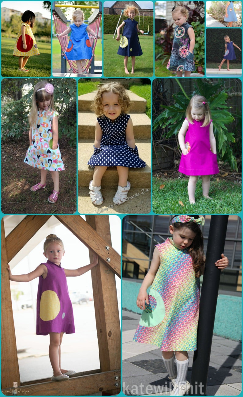 Child Party Dress PDF Sewing Pattern The Kosmos Dress Sized 18m-12y image 5