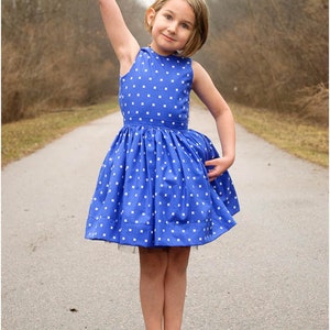 Girl Dress PDF Sewing Pattern, The Appelstroop Dress Sized 18mo to 12y image 4