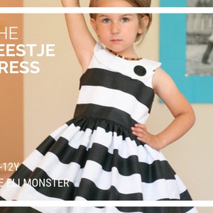 Child Party Dress PDF Sewing Pattern The Feestje Dress Sized 6mo to 12y