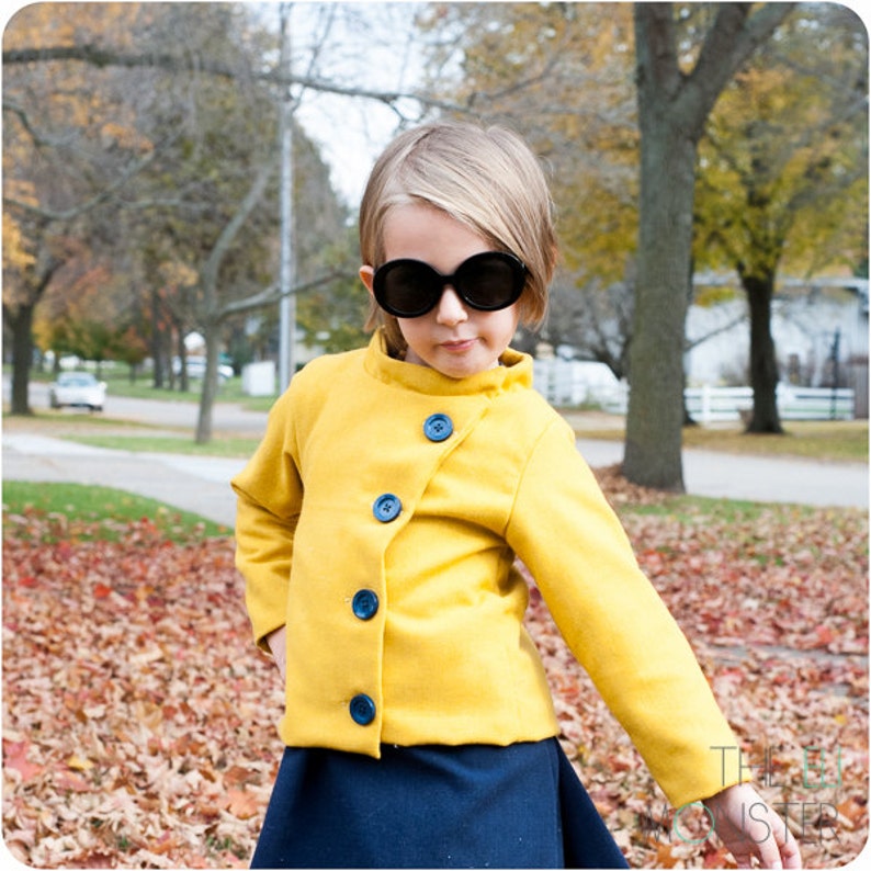 Child Coat PDF Sewing Pattern the Konijntje Jacket Sized 2y Etsy