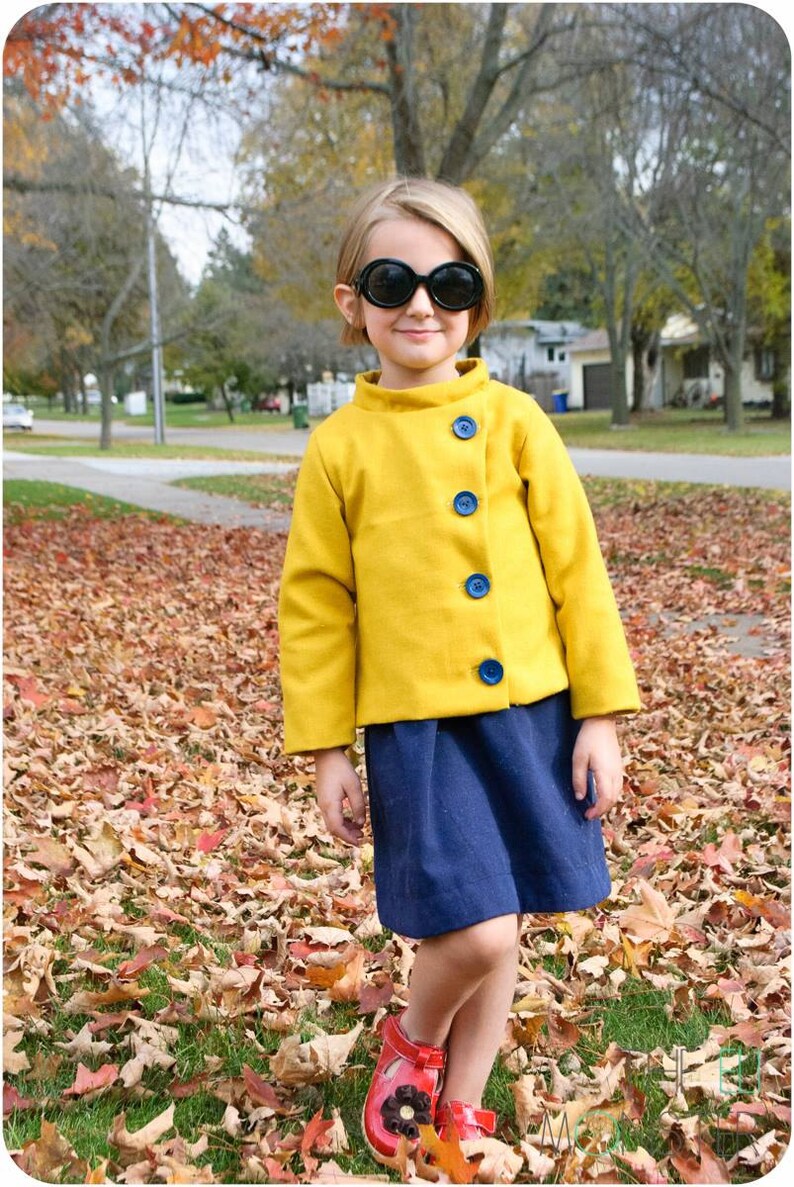 Child Coat PDF Sewing Pattern the Konijntje Jacket Sized 2y Etsy