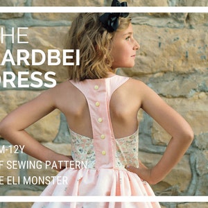 Child Dress PDF Sewing Pattern, The Aardbei Dress Sized 12mo to 12y