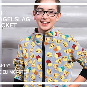 Child Jacket PDF Sewing Pattern, The Hagelslag Jacket Sized 12mo to 16y