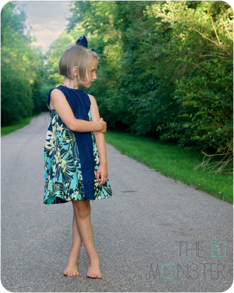 Child Party Dress PDF Sewing Pattern, The Dadaïsme Dress Sized 12m-12y image 4