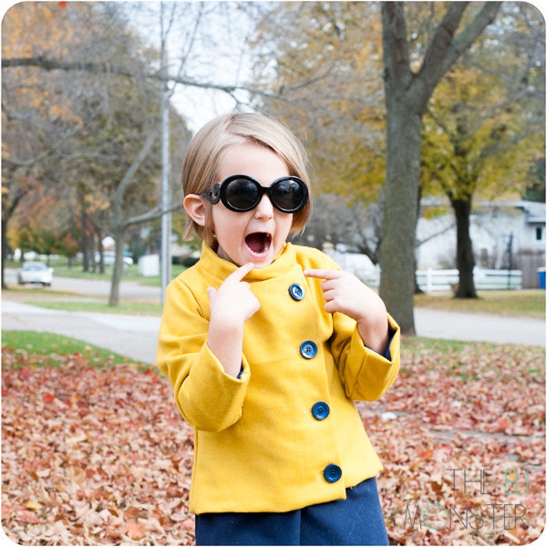 Child Coat PDF Sewing Pattern the Konijntje Jacket Sized 2y Etsy