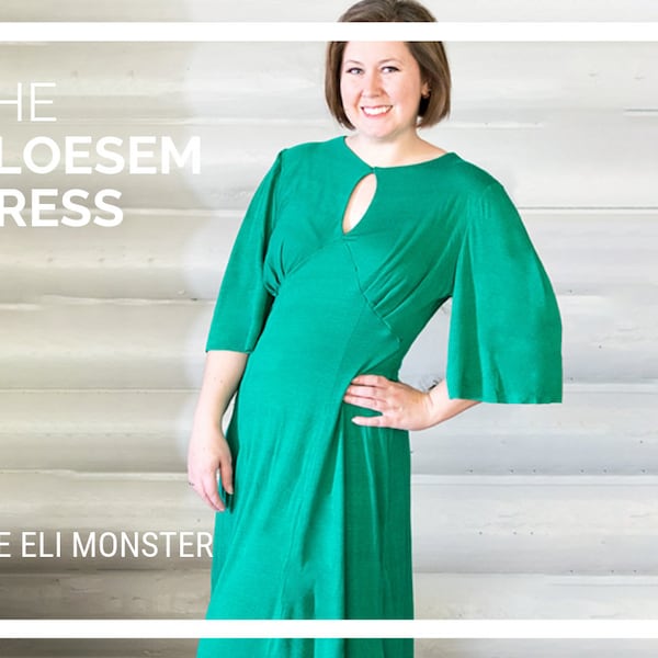 Dress Sewing Pattern-The Bloesem Dress PDF Sewing Pattern Sized Misses