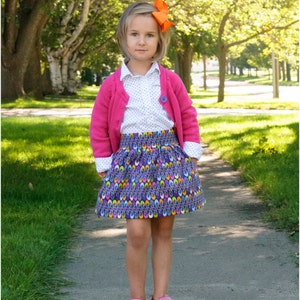 Child Maxi, Midi and Knee Length Skirt PDF Sewing Pattern, the Schatje ...