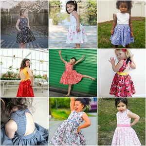 Girl Dress PDF Sewing Pattern, The Appelstroop Dress Sized 18mo to 12y image 7