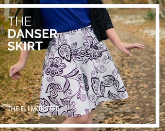 Easy Skirt Sewing Pattern -The Danser Skirt PDF Sewing Pattern