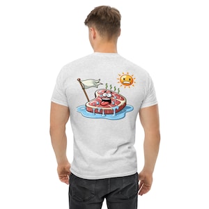 Fleisch schwitzt Cartoon-T-Shirt