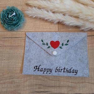 Geschenkumschlag aus Filz