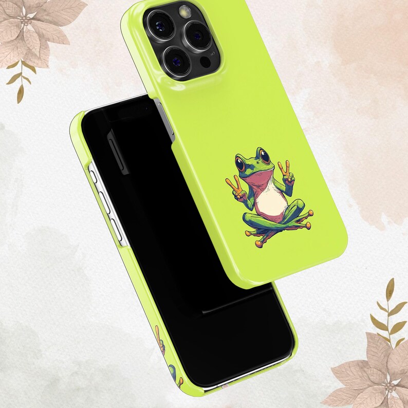 Cute Frog and Toad Green Aesthetic Cover for iPhone 16 15 14 13 12 11 ...