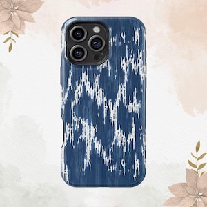 Navy Blue Camo Camouflage Pattern For iPhone 16 15 14 13 12 11 XS XR 8 Plus Pro Max Tough MagSafe Galaxy S25 S24 S23 S22 S21 FE Ultra Cover