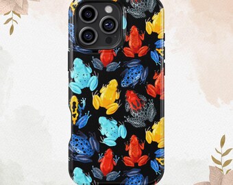 Frog Phone Case Bold Cute Amphibian iPhone 16 15 14 13 12 11 XS XR 8 Plus Pro Max Tough MagSafe Case Galaxy S24 S23 S22 S21 Plus Ultra Cover