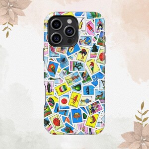 Custodia per telefono a tema collage di carte / Custodia MagSafe per iPhone 16 15 14 13 12 11 Plus Pro Max / Custodia Galaxy S24 S23 Plus Ultra / Custodia per iPhone Xs Xr 8