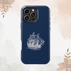 Sailing Sailboat Coastal OceanGoing Ships Gifts Ocean Lovers For iPhone 16 15 14 13 12 11 Plus Pro Max MagSafe Galaxy S25 S24 S23 Ultra Case