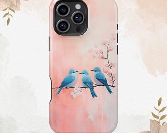 Japanese art oil painting bird Gift iPhone 16 15 14 13 12 11 XS XR 8 Plus Pro Max MagSafe Case Galaxy S25 S24 S23 S22 S21 S20 FE Ultra Case