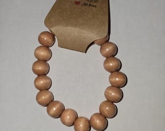 Pulsera de cuentas de madera para cualquier ocasión