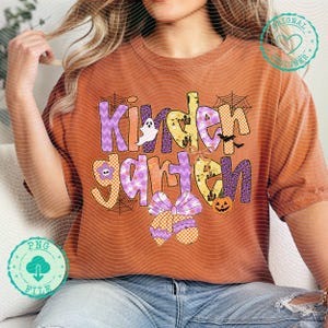 Kindergarten Teacher Halloween Png Preppy Halloween Teacher Pencil Png Trick or Teach Png Halloween Png Teacher Ghost Shirt Png Halloween