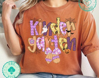 Kindergarten Teacher Halloween Png Preppy Halloween Teacher Pencil Png Trick or Teach Png Halloween Png Teacher Ghost Shirt Png Halloween