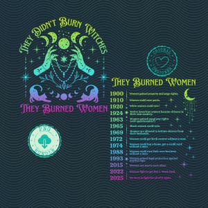 Sie verbrannten Frauen png Kraftige Frauen png Witchy Cottagecore Ästhetik png Gleichheit gleichrecht png feministische Aktivistin png SS034