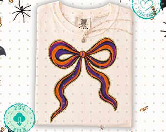 Brush stroke bow png Halloween brush stroke bow Halloween Png Fall Png Preppy Png Trendy Png Halloween Bow Png Faux Glitter Png Brushstroke