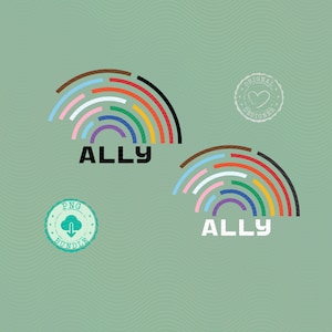 Ally PNGデザイン、Allyデジタルダウンロード、Ally昇華PNG、AllyデジタルPNG、Allyプライドインスタントダウンロード、レインボープライド、男女平等SS103