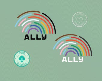 Ally png design Ally digital download Ally sublimation png Ally digital png Ally Pride instant download rainbow pride gender equality SS103