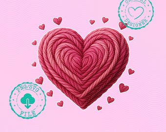 Valentines Day Heart PNG, Valentine Hearts Brushstroke Png, Valentines Day Sublimation Design, Coquette Valentine Watercolor, Trendy V-day