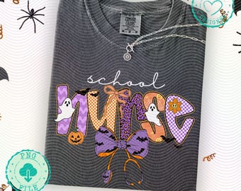 Halloween school nurse png Preppy Nurse Halloween png sublimation Nurse png Boo boo crew png halloween nurse png Spooky Nurse Ghost Png