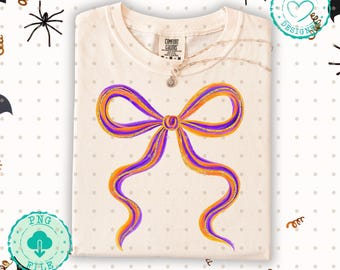Brush stroke bow png Halloween brush stroke bow Halloween Png Fall Png Preppy Png Trendy Png Halloween Bow Png Faux Glitter Png Brushstroke