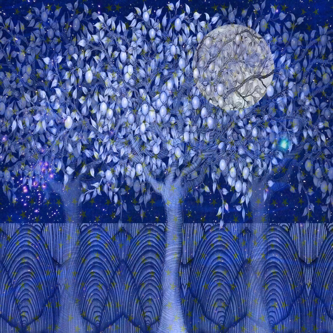 Solstice Collage Fine Art Print (digital Collage From Original Paintings): 'solstice ...