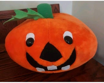 Vintage HALLOWEEN Tandpumpahuvud Plysch Fiesta Concession Corp 1991