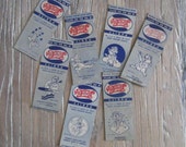 7 1940s Walt Disney Pepsi Cola WW2 Matchbooks
